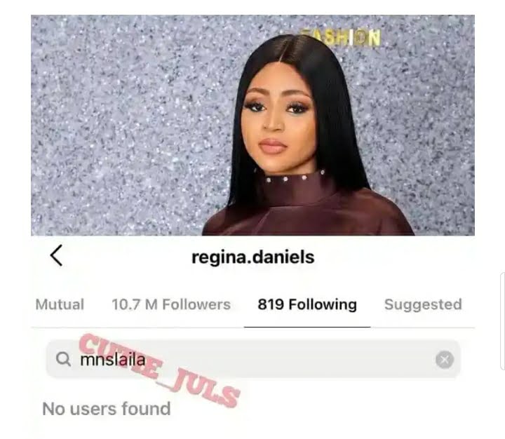 Regina Daniels Unfollows Her Co-wife Lila Charani As Well – Is There Storm In Paradise?