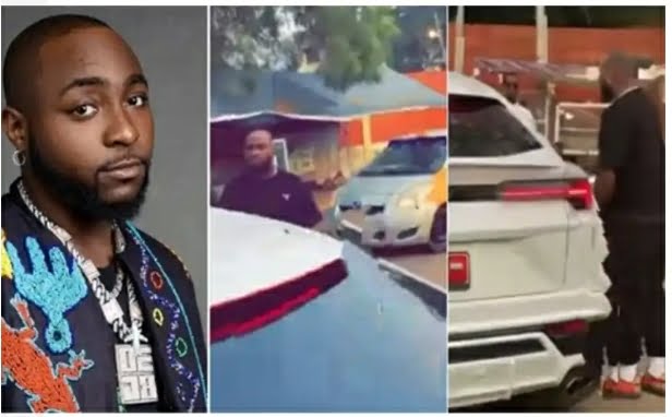 After being provoked where he visited in Ghana, Davido loses his cool and makes a public scene [VIDEO].