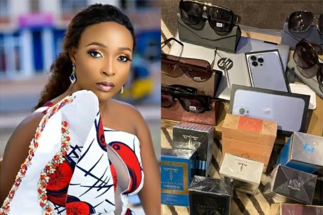 "I Dare You To Stand By These Items And Take A Picture," fans say after Blessing Okoro flaunted New Year gifts from her boyfriend.