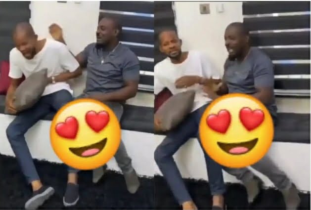 Netizens React Sadly To Behind-The-Scenes Video From Jim Iyke And Uche Maduagwu's Fake Fight
