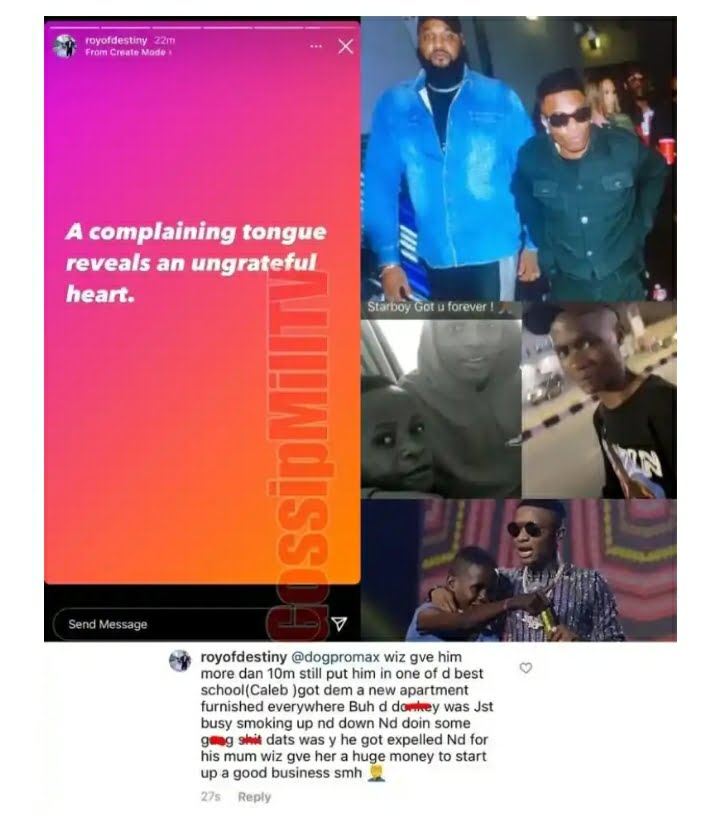 Ahmed Received More Than N10 Million From Wizkid And Was Enrolled In School — Wizkid's Personal Bodyguard