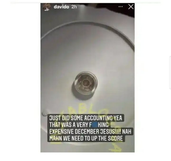 After calculating how much he spent on Detty alone in December, Davido sobs.