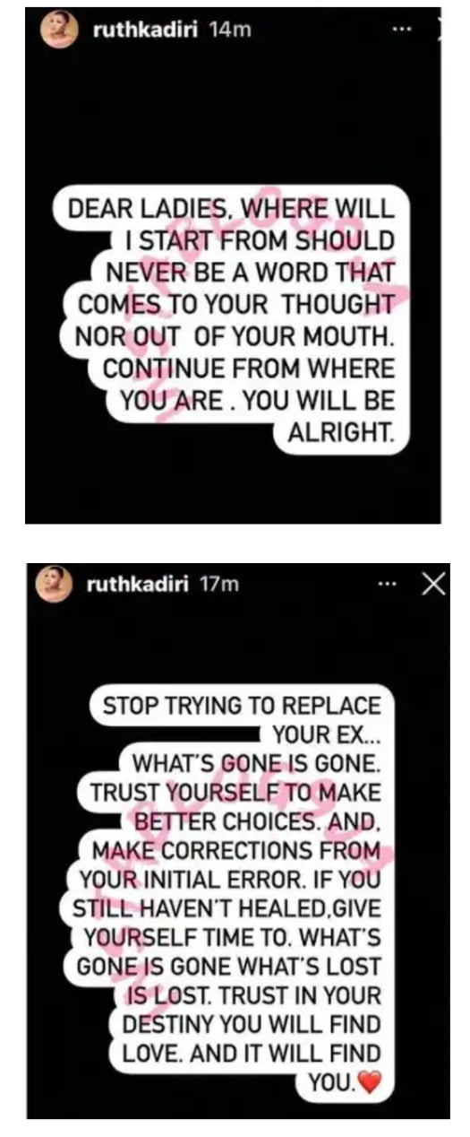 'After a breakup, don't try to replace your ex,' Ruth Kadiri advises women.